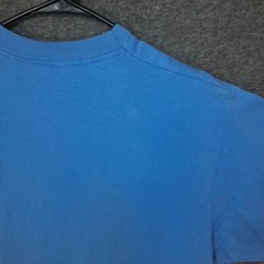 vintage single stitch t shirt native american print wolf periwinkle blue size L