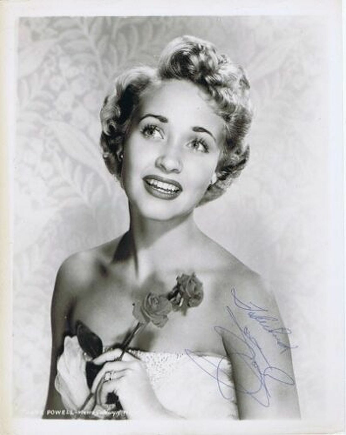 JANE POWELL, SIGNED 40’S M0VIE STAR  PHOTO WITH COA 8X10