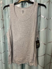 Men’s Gray Round Neck Tri Blend Tank Top Size XL (46-48) NWT