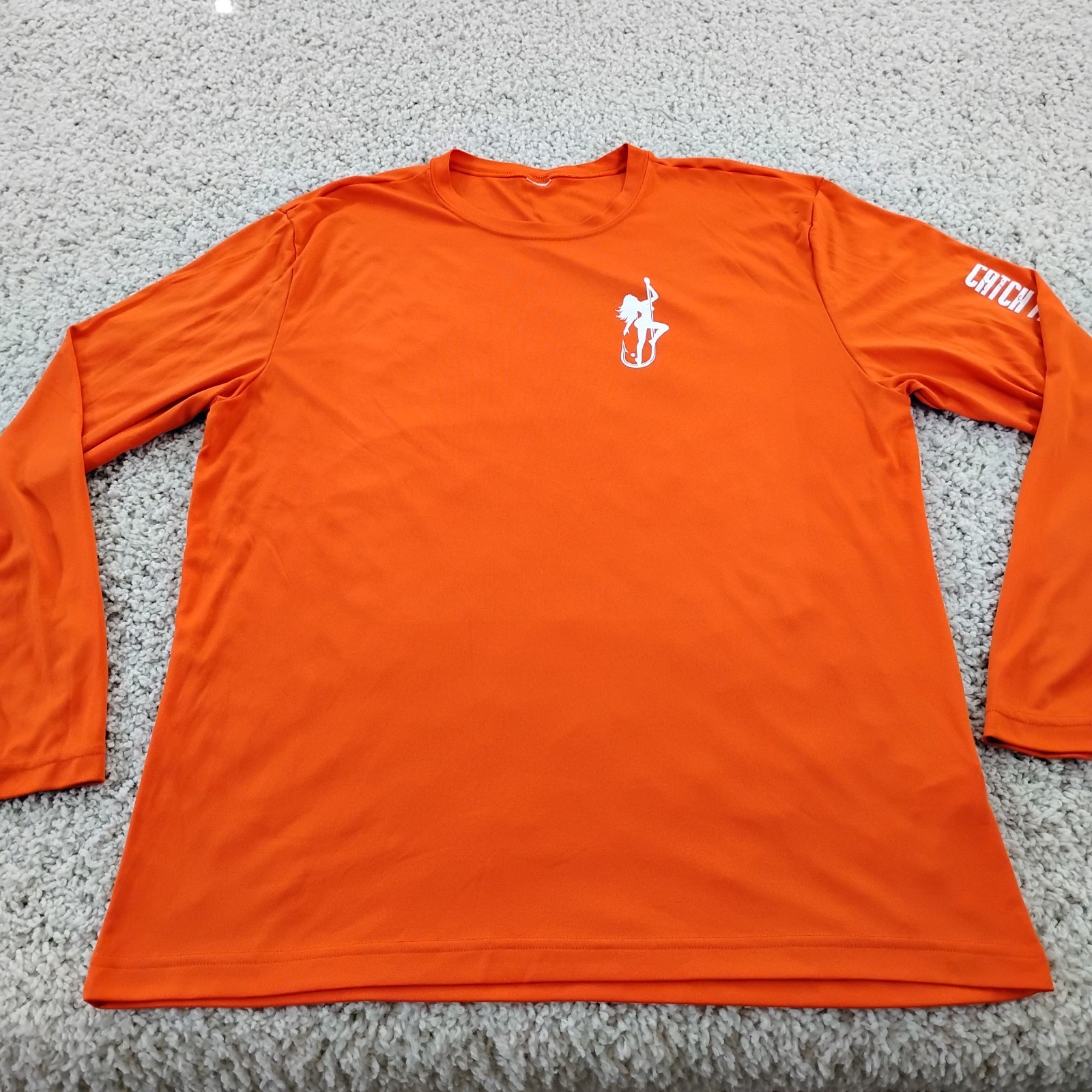 Dirty Hooker Shirt Mens Large Orange Performance Fishing Beach Beer Outdoor A5 gallery
