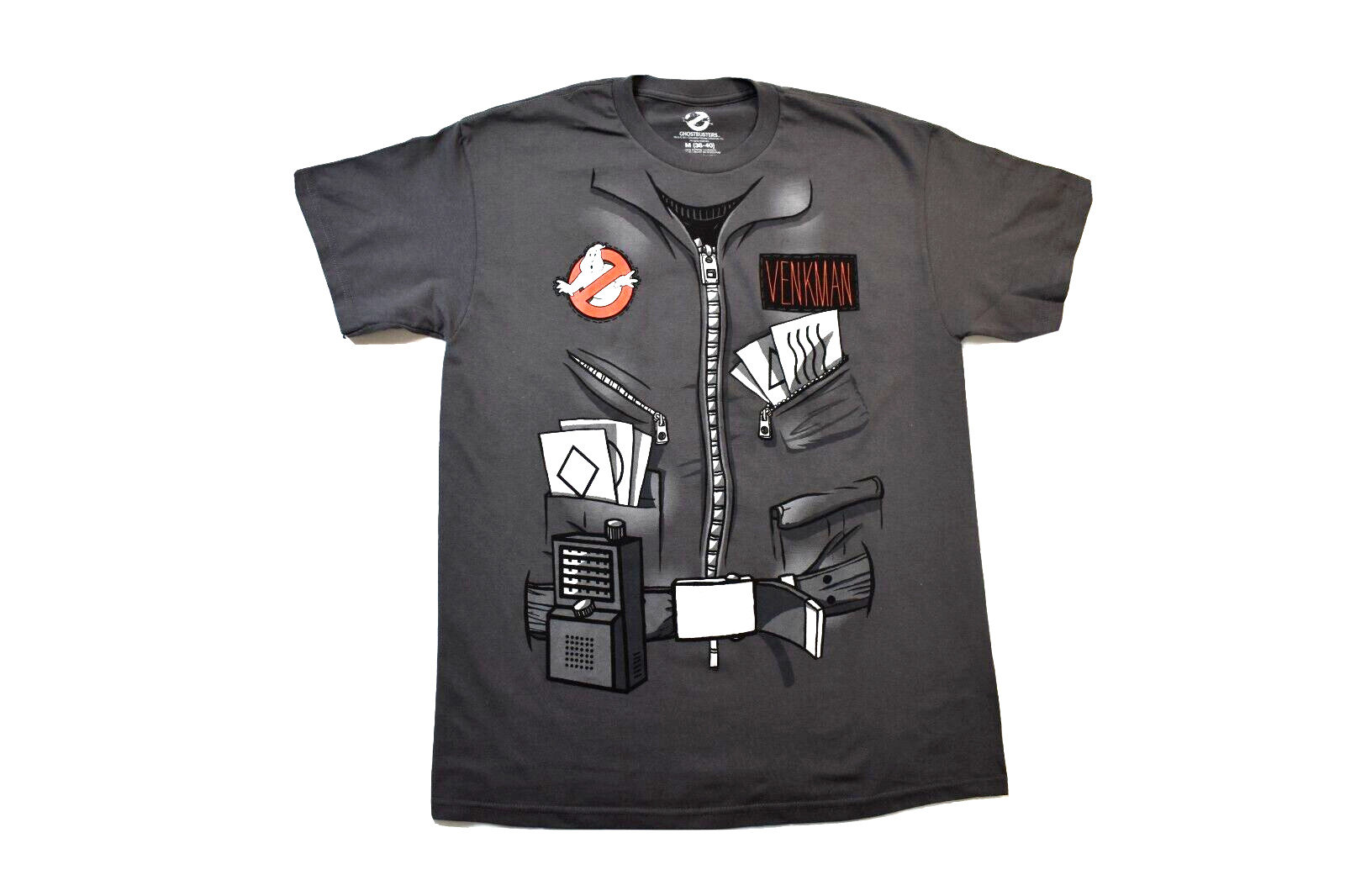 Ghostbusters Mens Ghostbusters Peter Venkman Costume Cosplay Shirt New M gallery