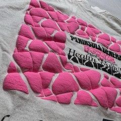 VTG Puff Print Double Sided T Shirt Single Stitch USA Made 90’s Size XL Stedman