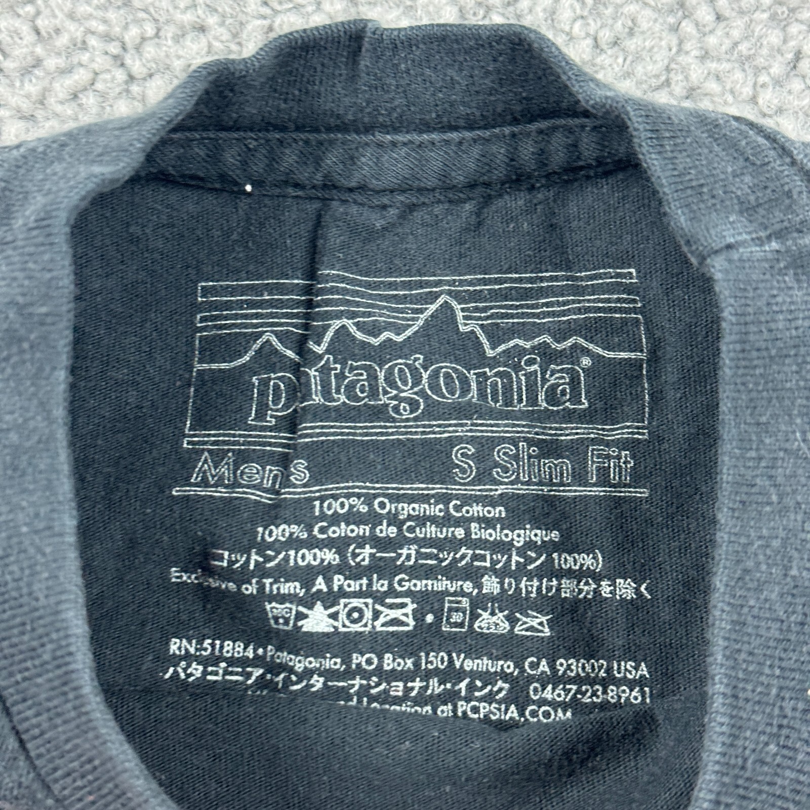 Patagonia Shirt Mens Small Black Lives Simply 100% Organic Cotton Tee Slim Fit gallery