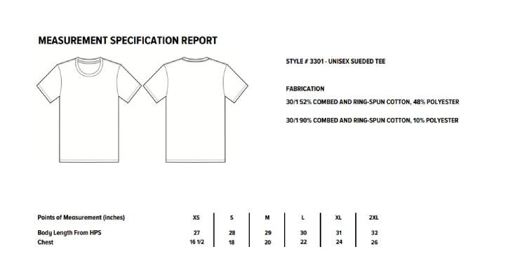 Bella + Canvas Unisex Sueded Tee 3301 - Adults Cotton Short Sleeved T-Shirt gallery
