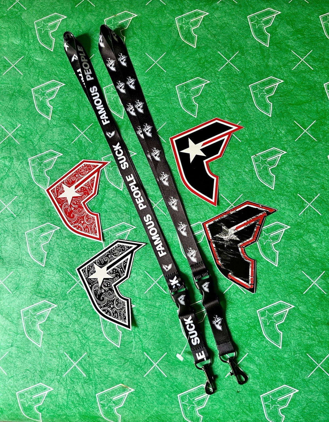 Famous Stars And Straps Sticker And Lanyard Set Travis Barker Blink 182 RARE Y2K gallery