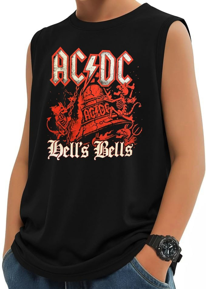 AC/DC Rock Band Youth's Muscle Shirts (Multiple Designs & Color) gallery