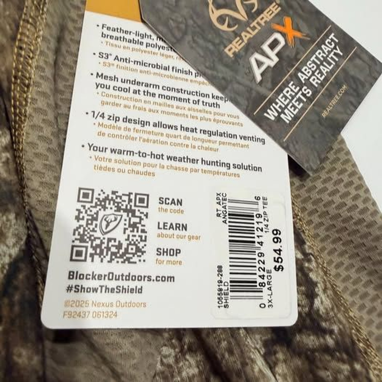 NWT -3XL Scentblocker Angatec LS 1/4 zip Hunting Shirt gallery