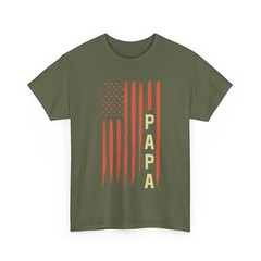 Grandfather Shirt, Papa American Flag Grandpa Father’s Day Men Shirt