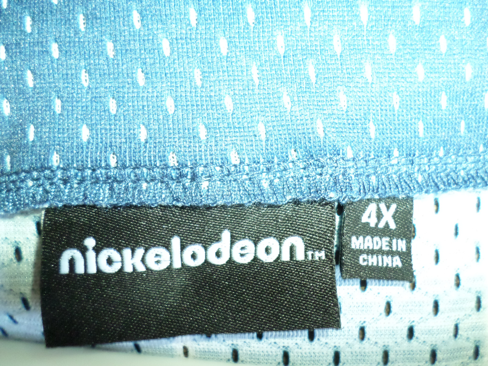 SpongeBob Square Pants Jersey Size 4XL Nickelodeon Blue w/Graphics Front Button gallery