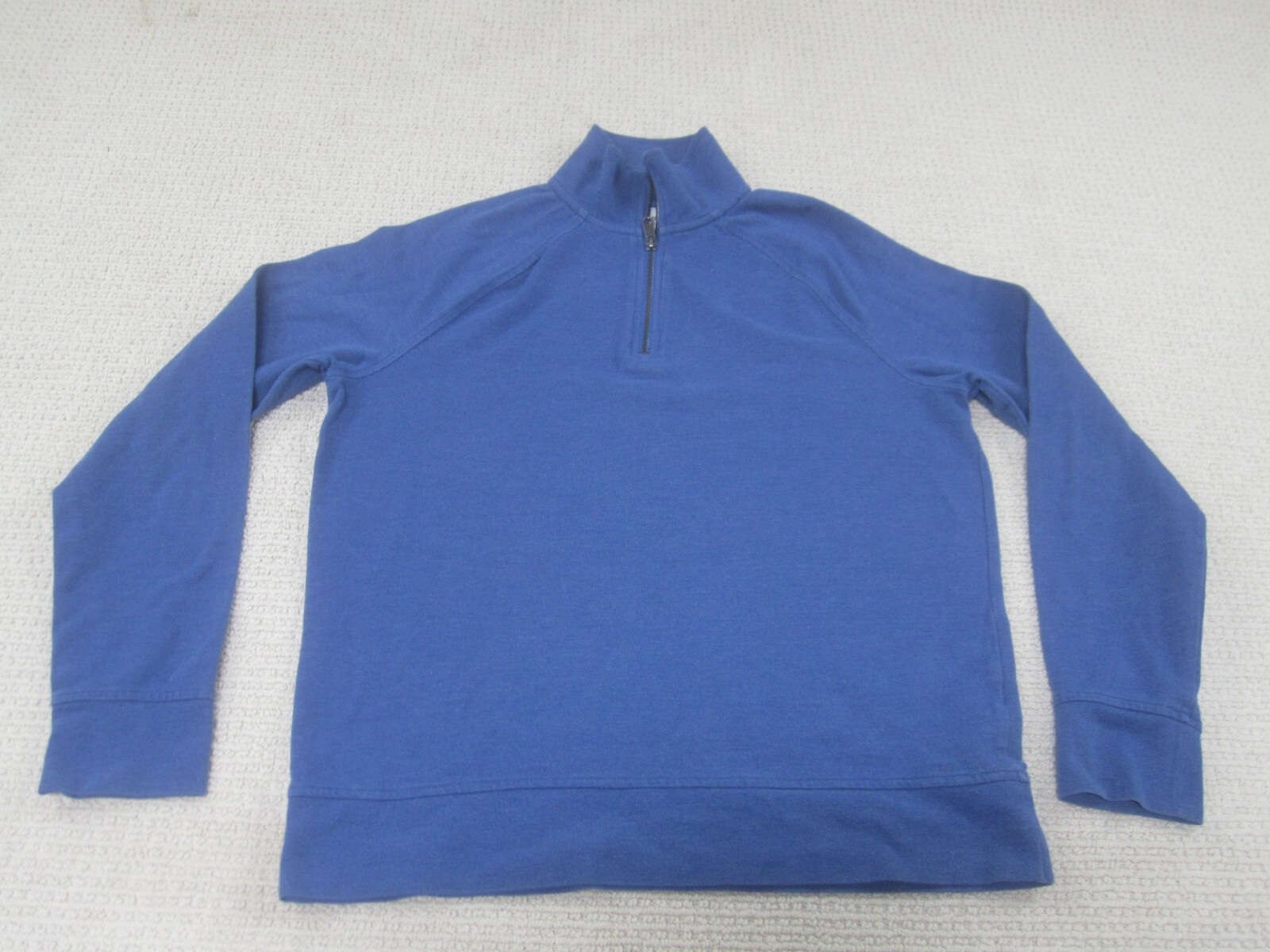 Goodfellow Shirt Mens Medium Blue 1/4 Zip Pullover Casual Cotton Polyester gallery