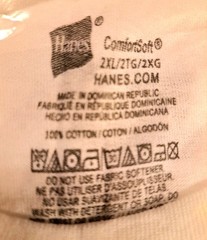 Hanes Comfort Soft Tagless White Undershirt Crew T-Shirts Sz 2XL Set of 4 NEW
