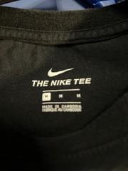 Nike Tee Black “Just Do It” Swoosh 100% Cotton Tee T-Shirt SZ Medium