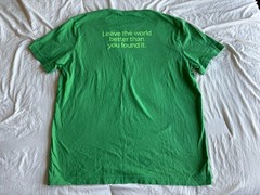 Vintage Apple Store Green Work Planet Shirt Size L