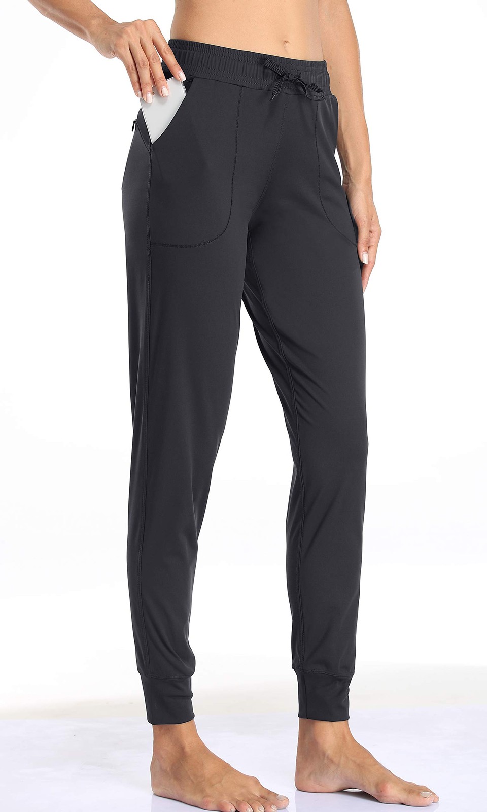 Women's Joggers High Waist Yoga Pockets Sweatpants Sport Workout Pants Drawst... gallery
