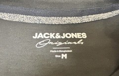 Jack & Jones Don’t Quit Short Sleeve Black Crew Neck T-Shirt Mens Medium New