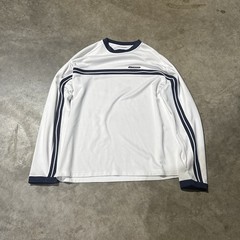 Vintage 2000s Y2k White Surf Stripe Reebok Long Sleeve Tee Size L Surf Skate