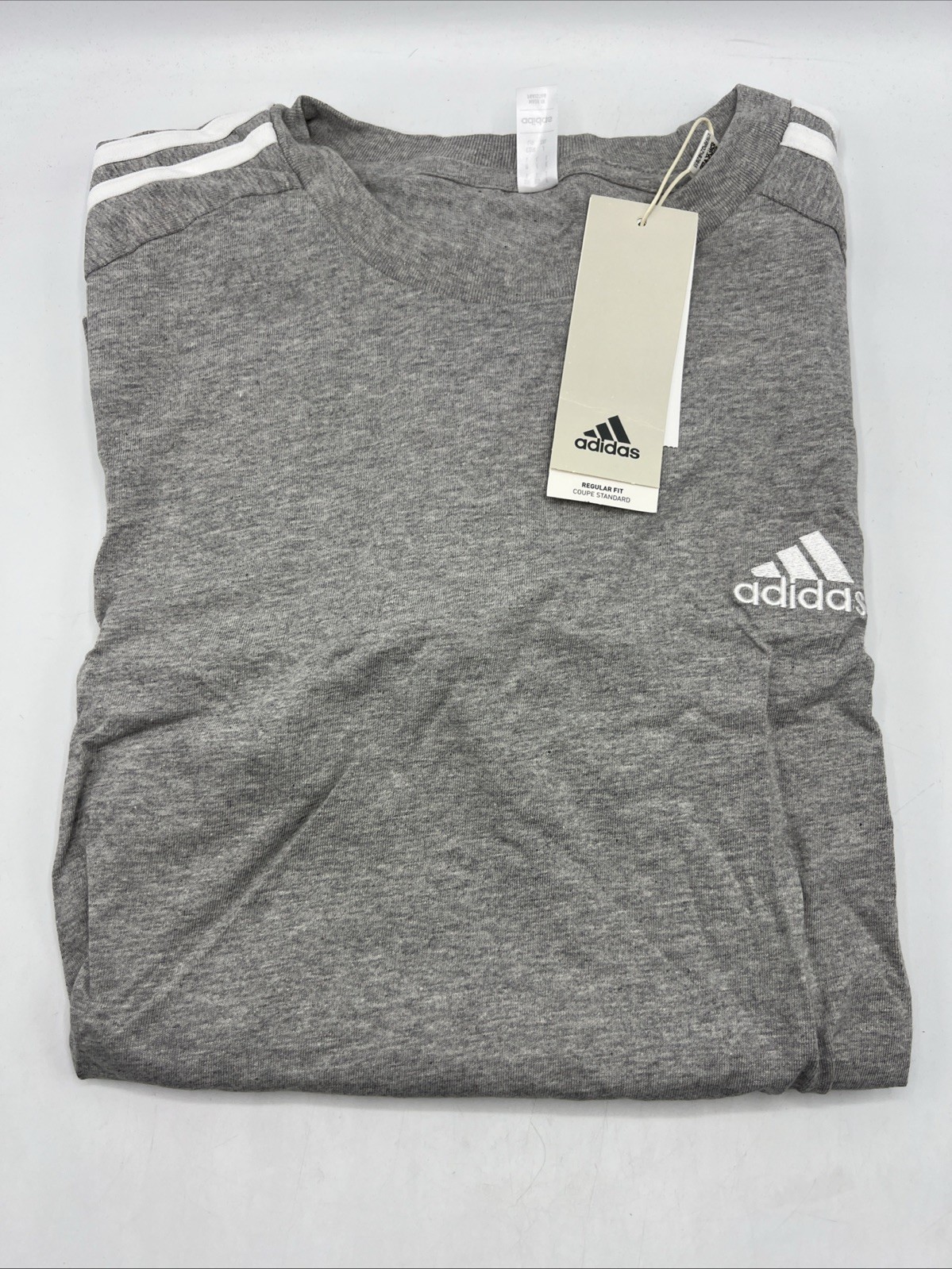 Adidas T Shirt Men's Size L Gray IC9337 New with Tags gallery