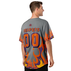Baseball Jersey | Carolina Reapers | Sports Team Jersey | Gray Variant