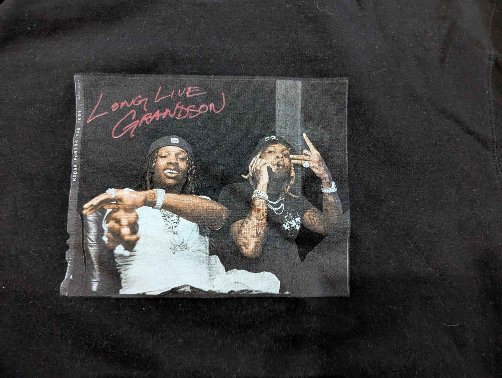 OTF Lil Durk King Von The Voice Long Live Grandson Promo Hoodie Black Sz L/Large gallery