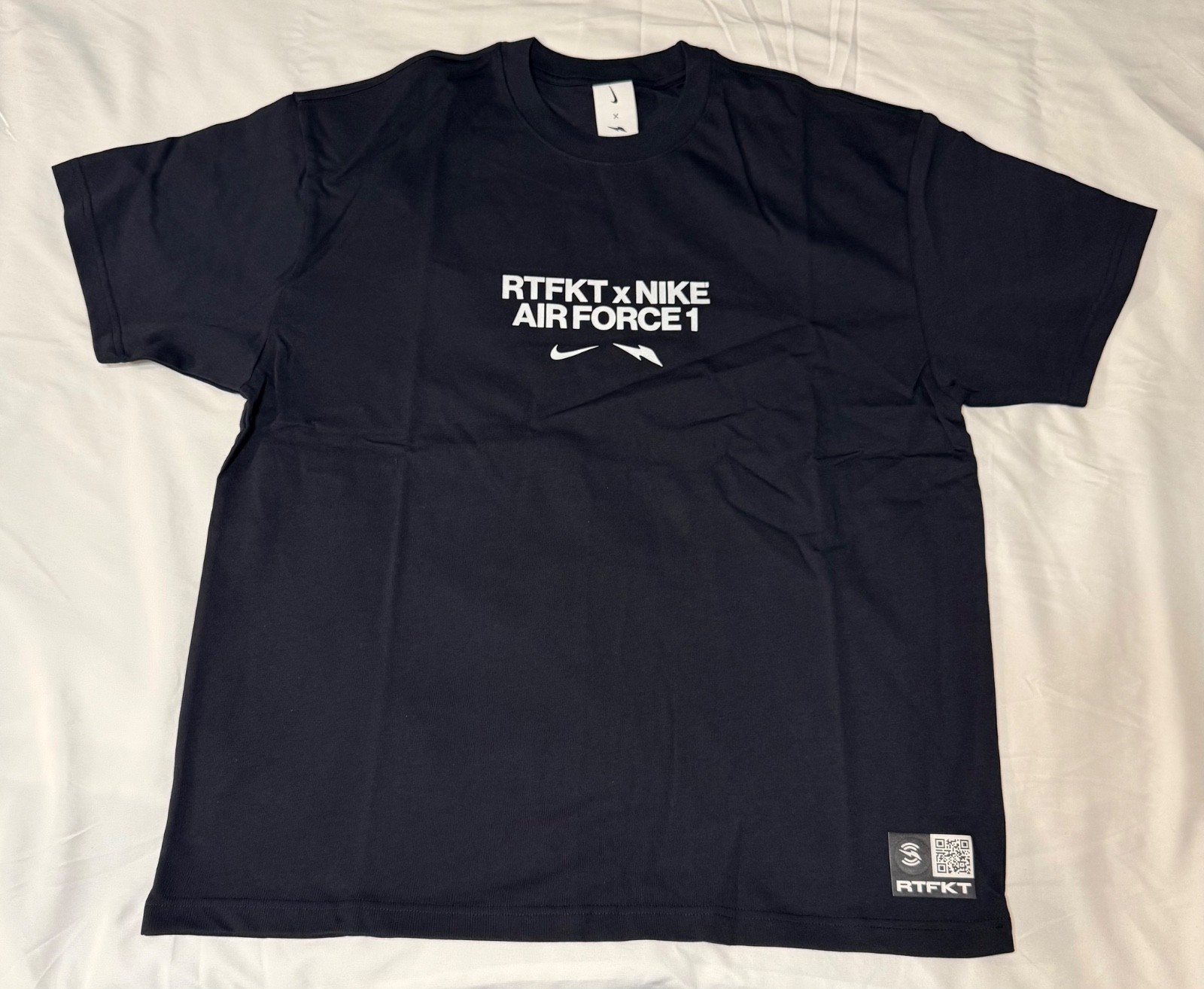 RTFKT x Nike Air Force 1 Forging Tee | Brand New | Black | size: Large gallery