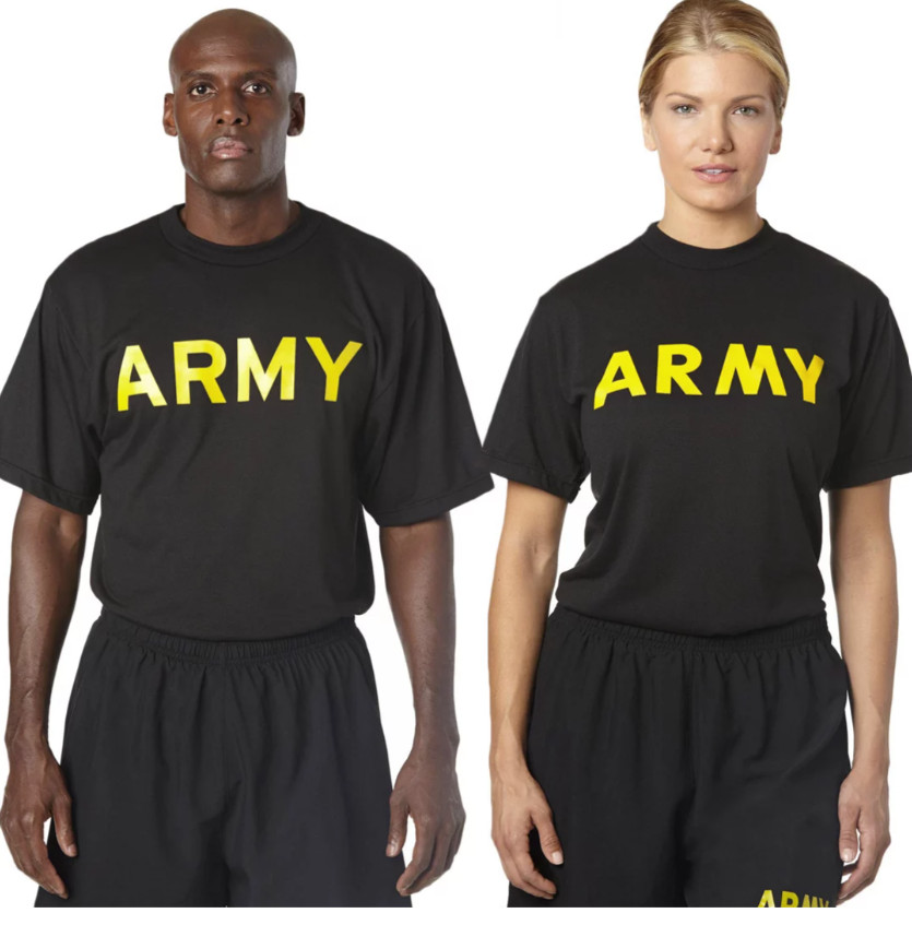 Army Unisex Physical Fitness Uniform Tee, Size S, Color Black gallery