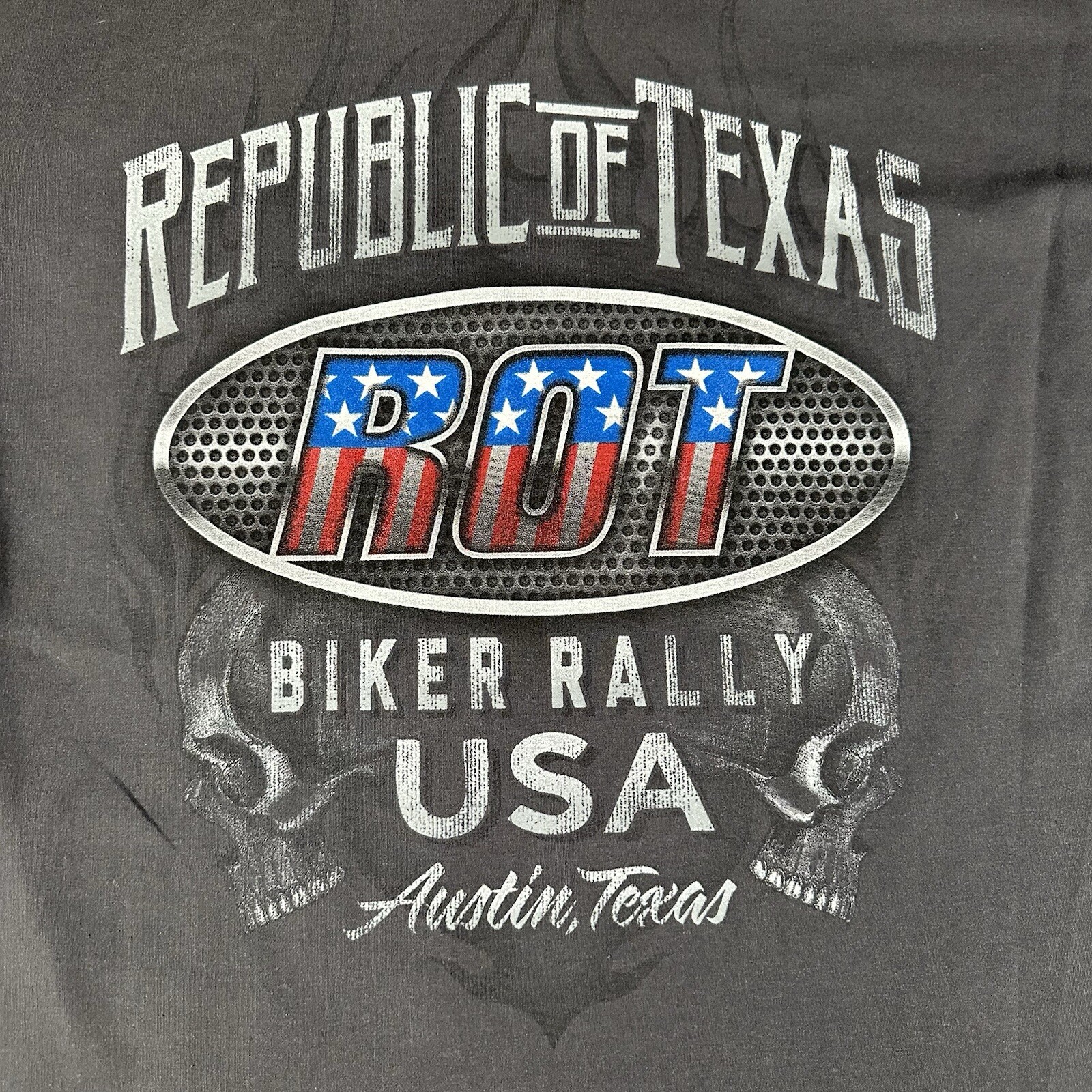 Republic of Texas ROT Harley Davidson Biker Bike Rally USA Austin Texas Large L gallery