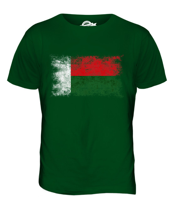 MADAGASCAR DISTRESSED FLAG MENS T-SHIRT TOP MADAGASIKARA FOOTBALL MALAGASY SHIRT gallery