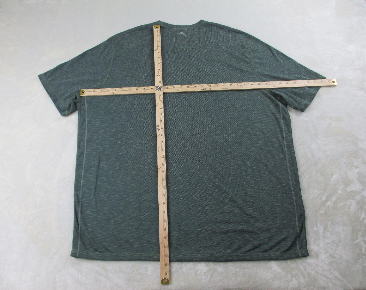 Tommy Bahama Shirt Mens Extra Large Green Reversible Crew Neck Marlin Casual* gallery