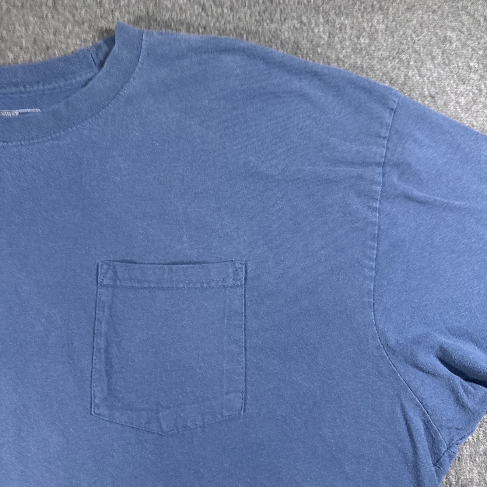 Genuine Dickies T-shirt Men 3XL Blue Solid 100% Cotton Work Utility Pocket gallery