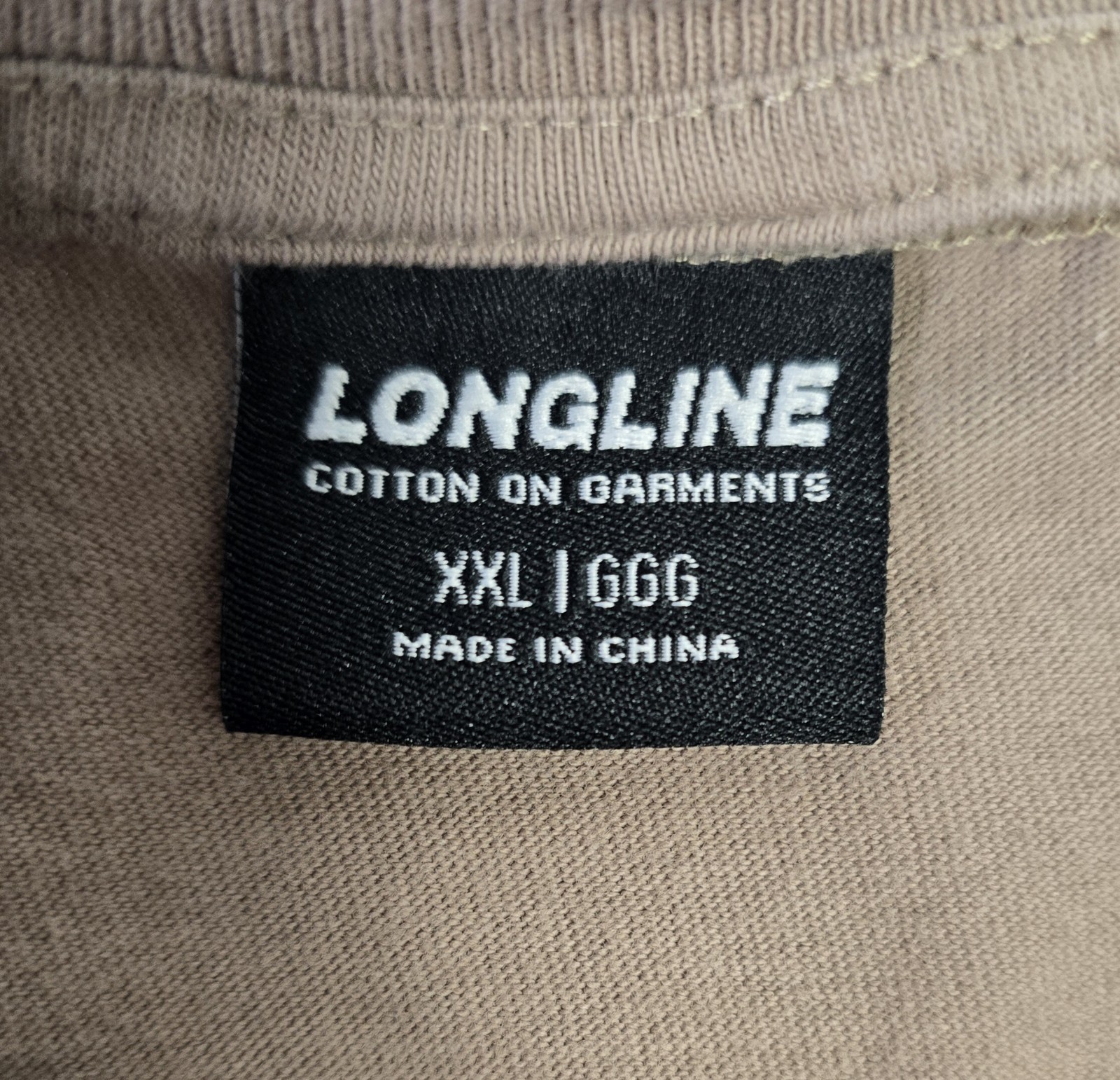 Cotton On Mens 2XL Longline T-Shirt Dark Beige "New States Unknown Projects" gallery