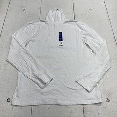 APT.9 Premier Flex Shirt Mens Medium White Long Sleeve Mock Neck Stretch Tee