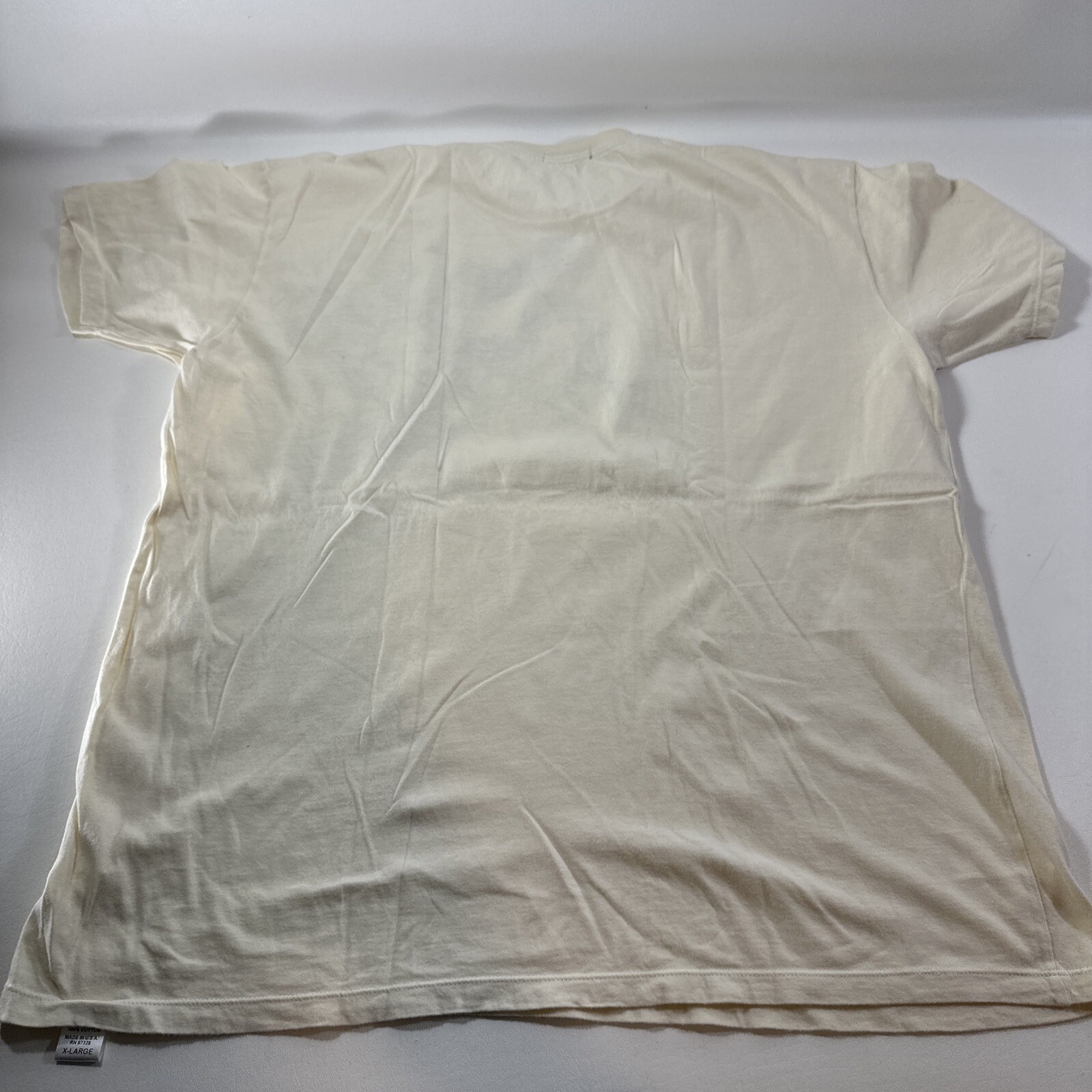GRN Green Apple Designer Cream T Shirt Mens Sz XL Hummingbird Flowers Banner gallery