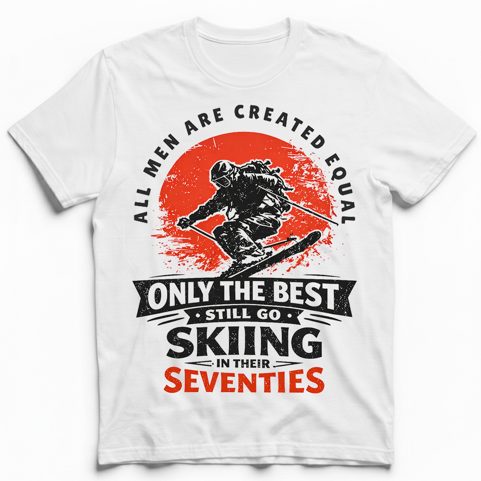 Skiing In Their Seventies T-Shirtth Birthday Gift For Dad Grandpa Skier gallery