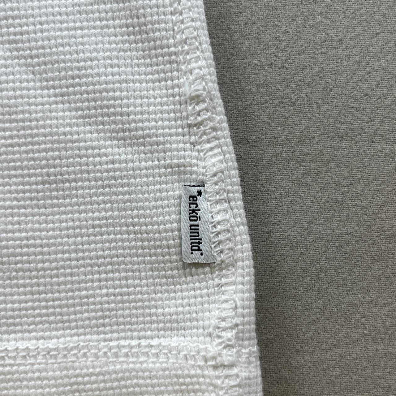 Vintage Ecko Unltd Thermal Shirt Henley Mens Medium White Waffle Knit Hip Hop gallery