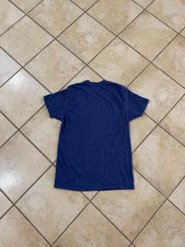 Nirvana Men's Shirt Medium Kurt Cobain Smiley Face Retro Rock Tee T-Shirt Blue  gallery