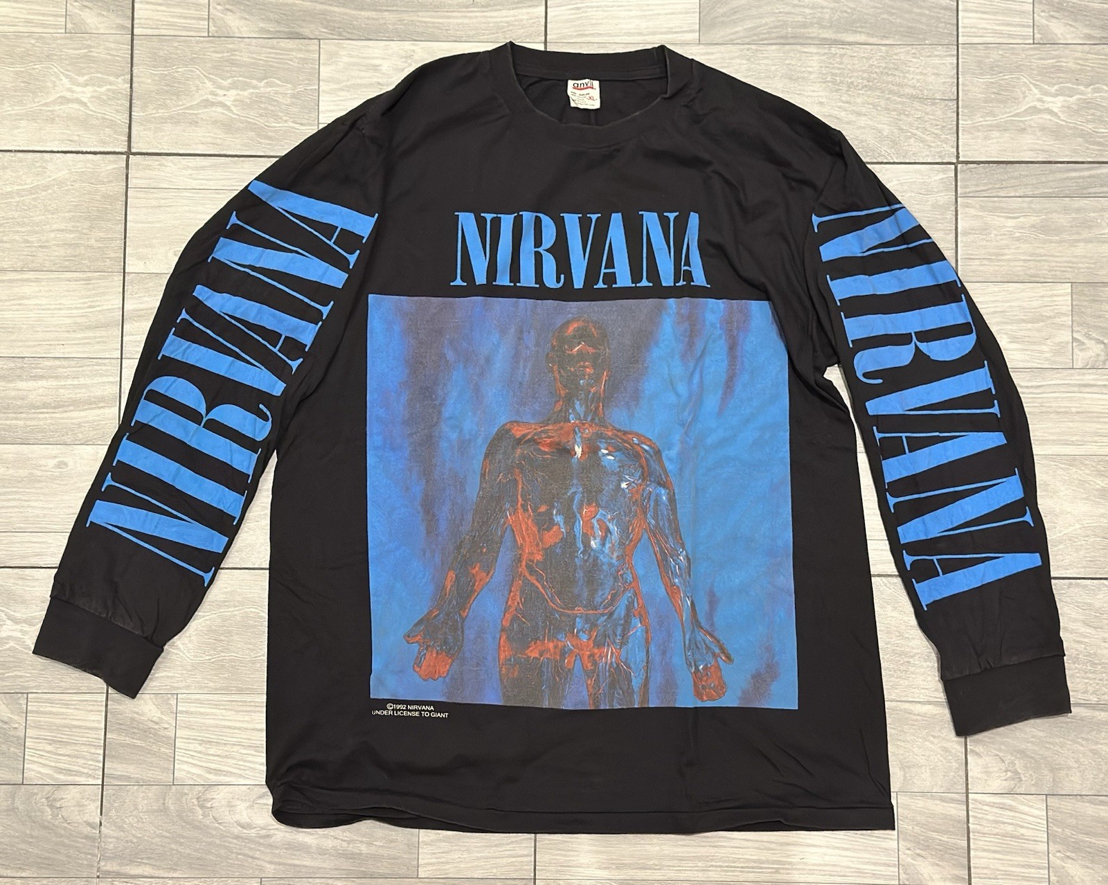 NIRVANA vintage 1992 SLIVER long sleeve shirt IN UTERO
