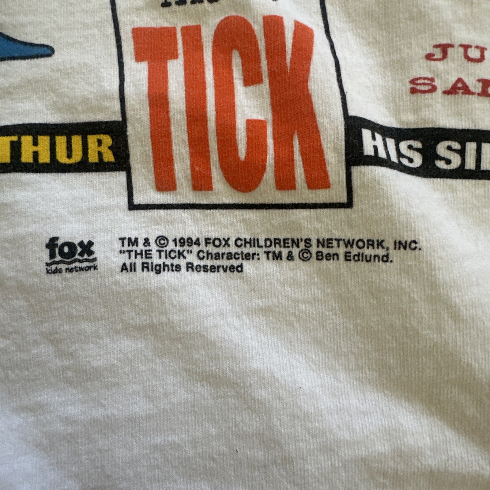 Vintage 90s The Tick HTF Rare Comic T Shirt XL Changes Back Hit Fox Newspaper gallery