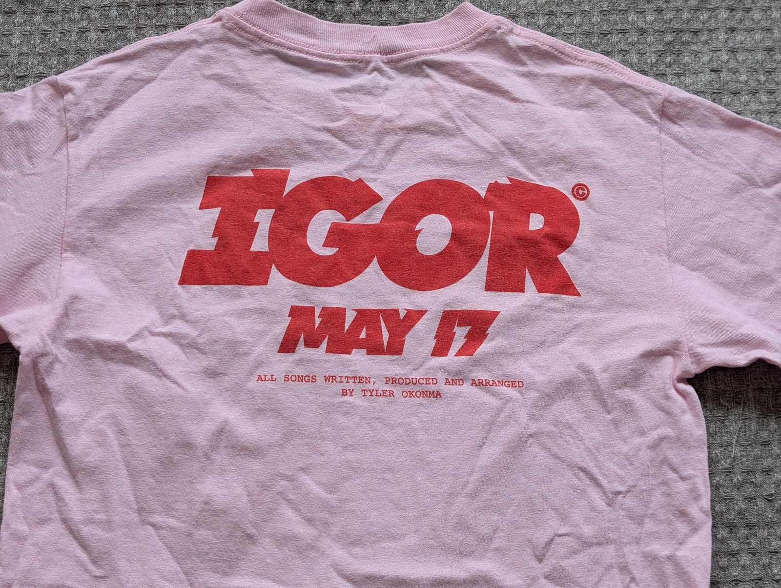 GOLF Wang Igor Shirt Mens Small Pink Tyler The Creator May 17 Graphic Music Tee gallery
