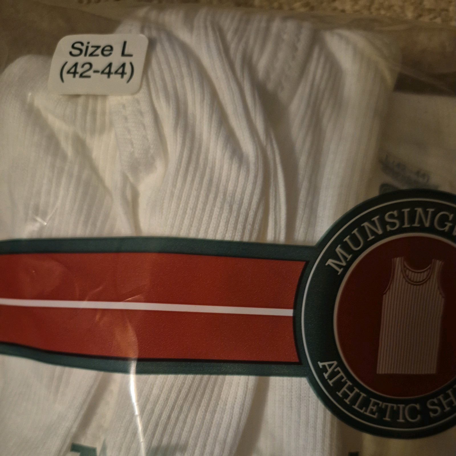 Vintage New Munsingwear Athletic Shirts 3pack Size L(42-44) 100% Combed Cotton gallery