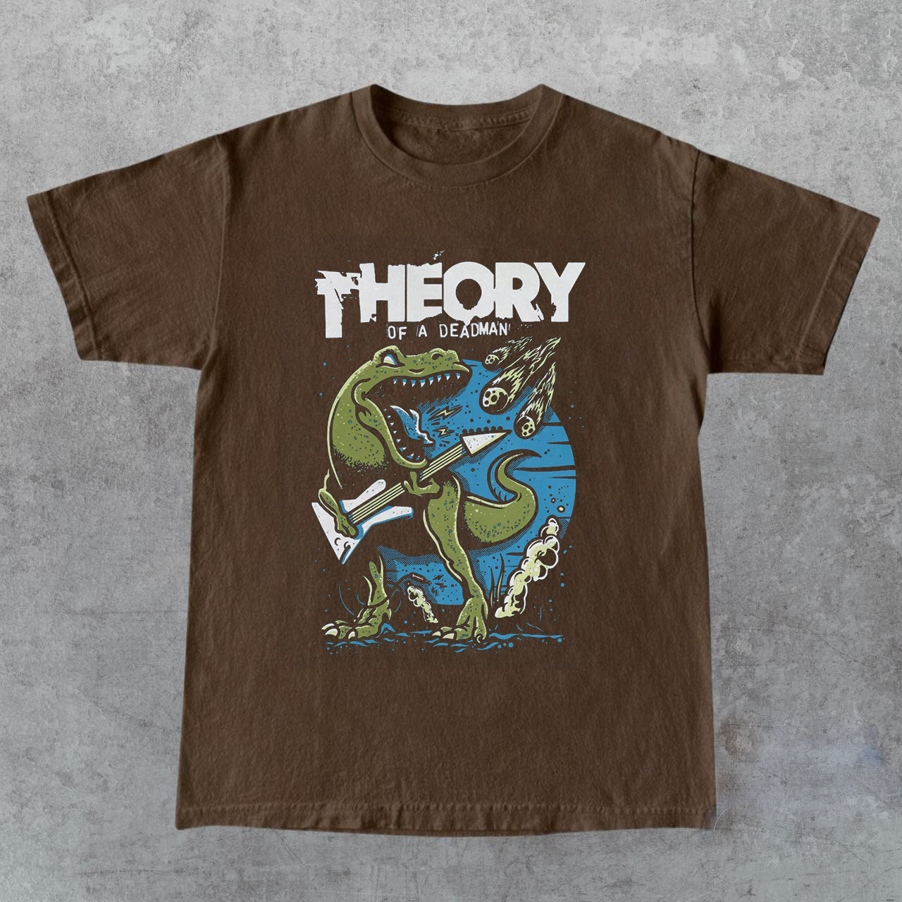THEORY OF A DEADMAN Band Dinosaur Tour T Shirt Size S-5XL