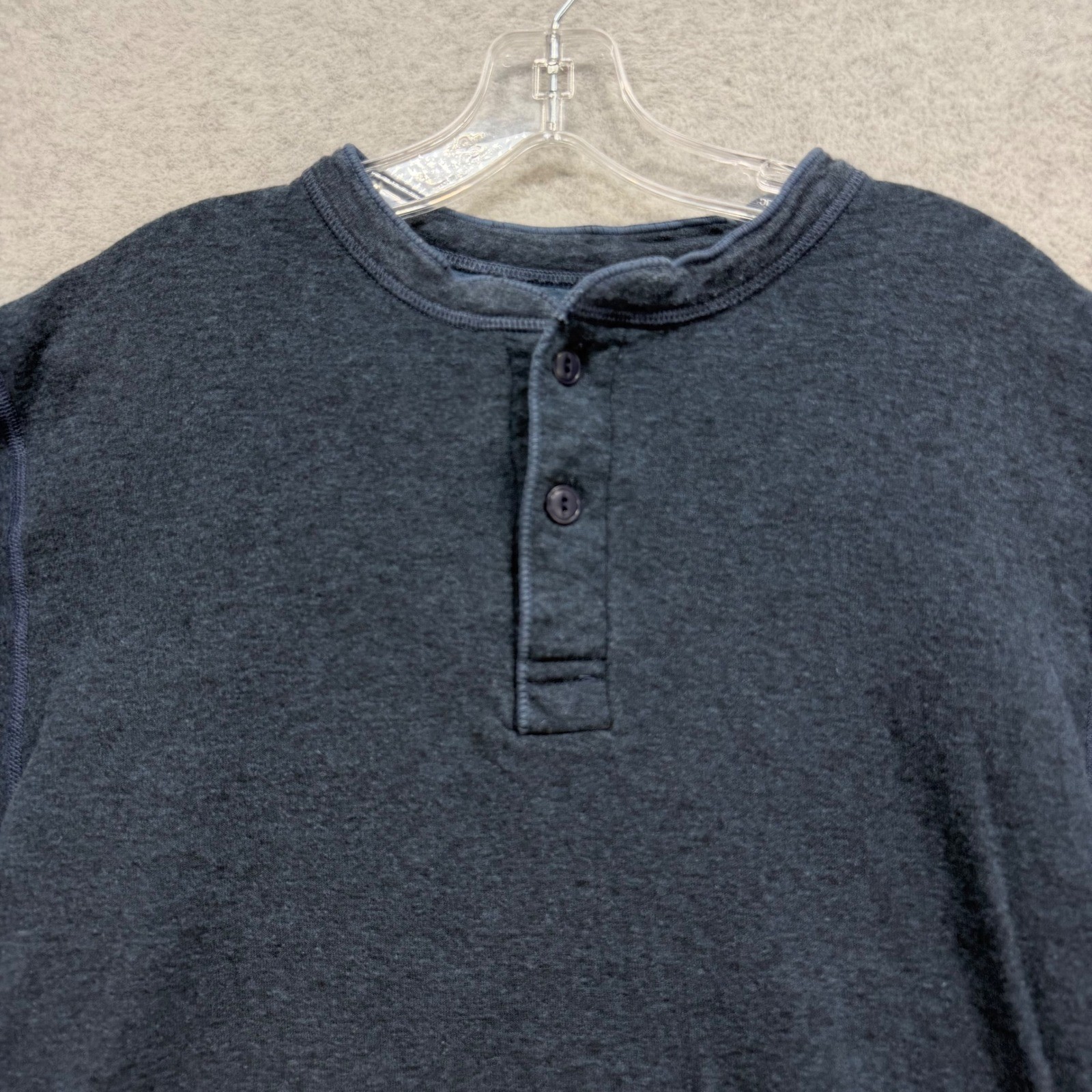 LL Bean Henley Shirt Mens Medium Blue River Driver Wool Blend Base Layer Outdoor gallery
