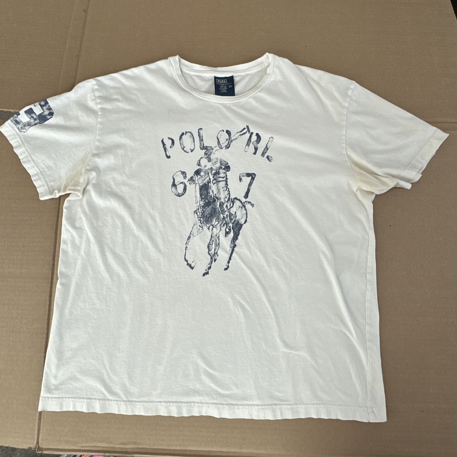 Polo Ralph Lauren Men's Water Color Big Pony T-Shirt Large #3 -SEE DESCRIPTION gallery