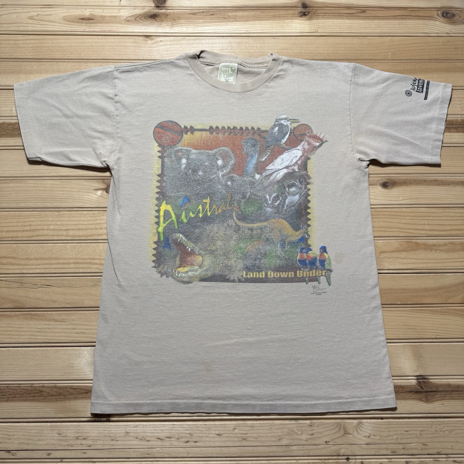 Vintage 90s Australian Wildlife Land Down Under Koala Cleveland Zoo Shirt Large gallery