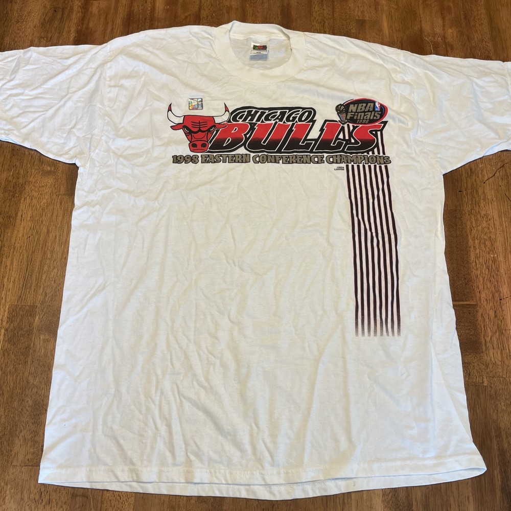 Chicago Bulls 1998 Eastern Conference Champions Vintage T-Shirt Sz XXL NEW