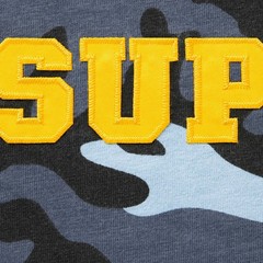 Supreme Collegiate Applique S/S Top Blue Camo