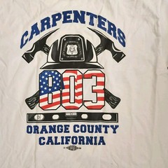Carpenters Orange County California Local 803 Men’s T-shirt – Size Large