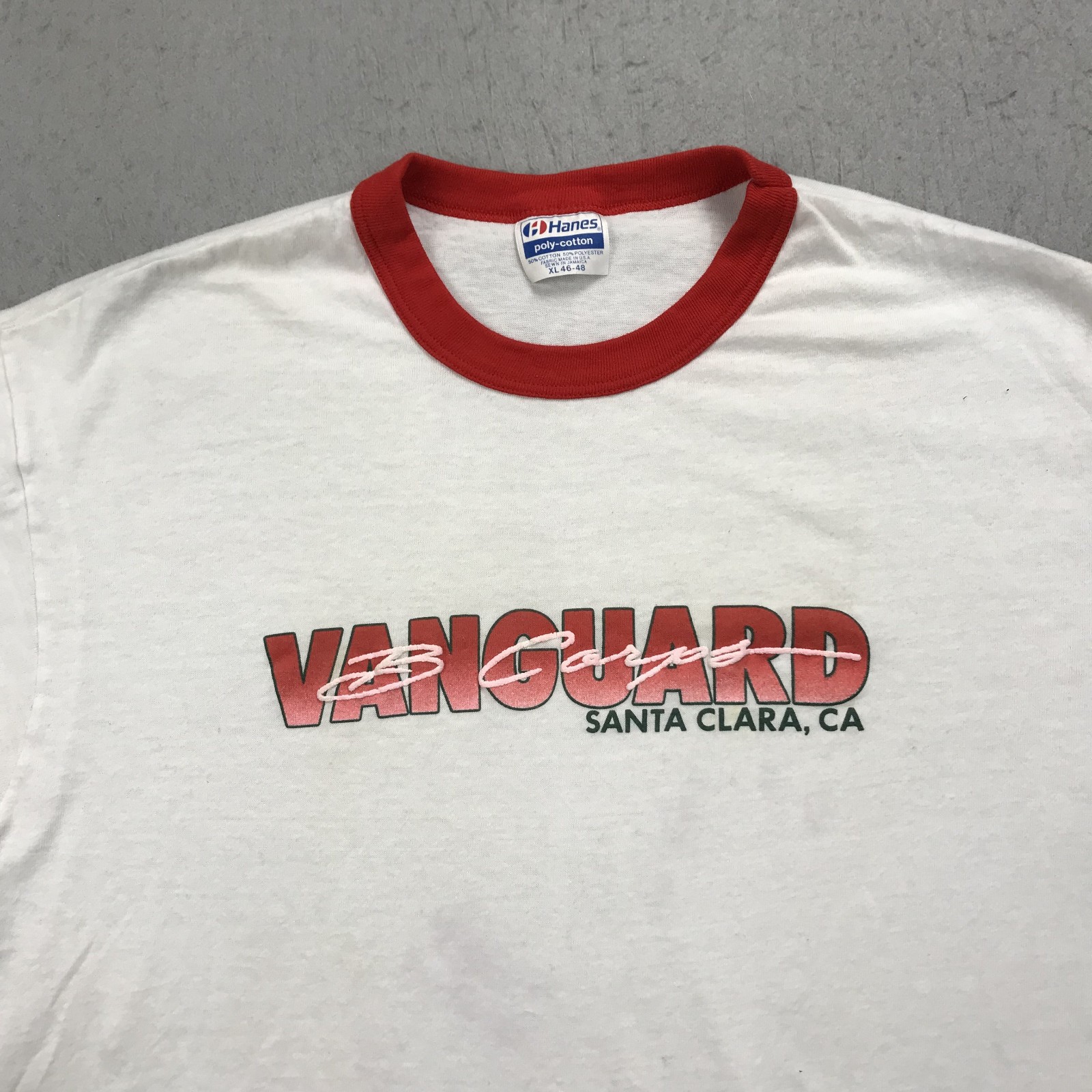 VINTAGE Santa Clara Vanguard Shirt Mens XL Drumline Single Stitch Ringer 80s gallery