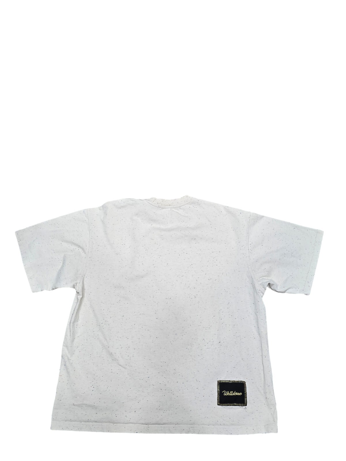 ​WE11DONE Oversized Graphic Speckled T-Shirt White Men's Size M gallery