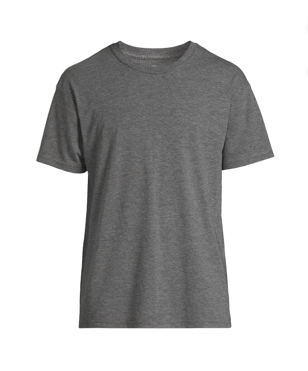 ATHLETIC WORKS Men’s Size 3XL Tri-Blend Short Sleeve Tee • Charcoal Heather