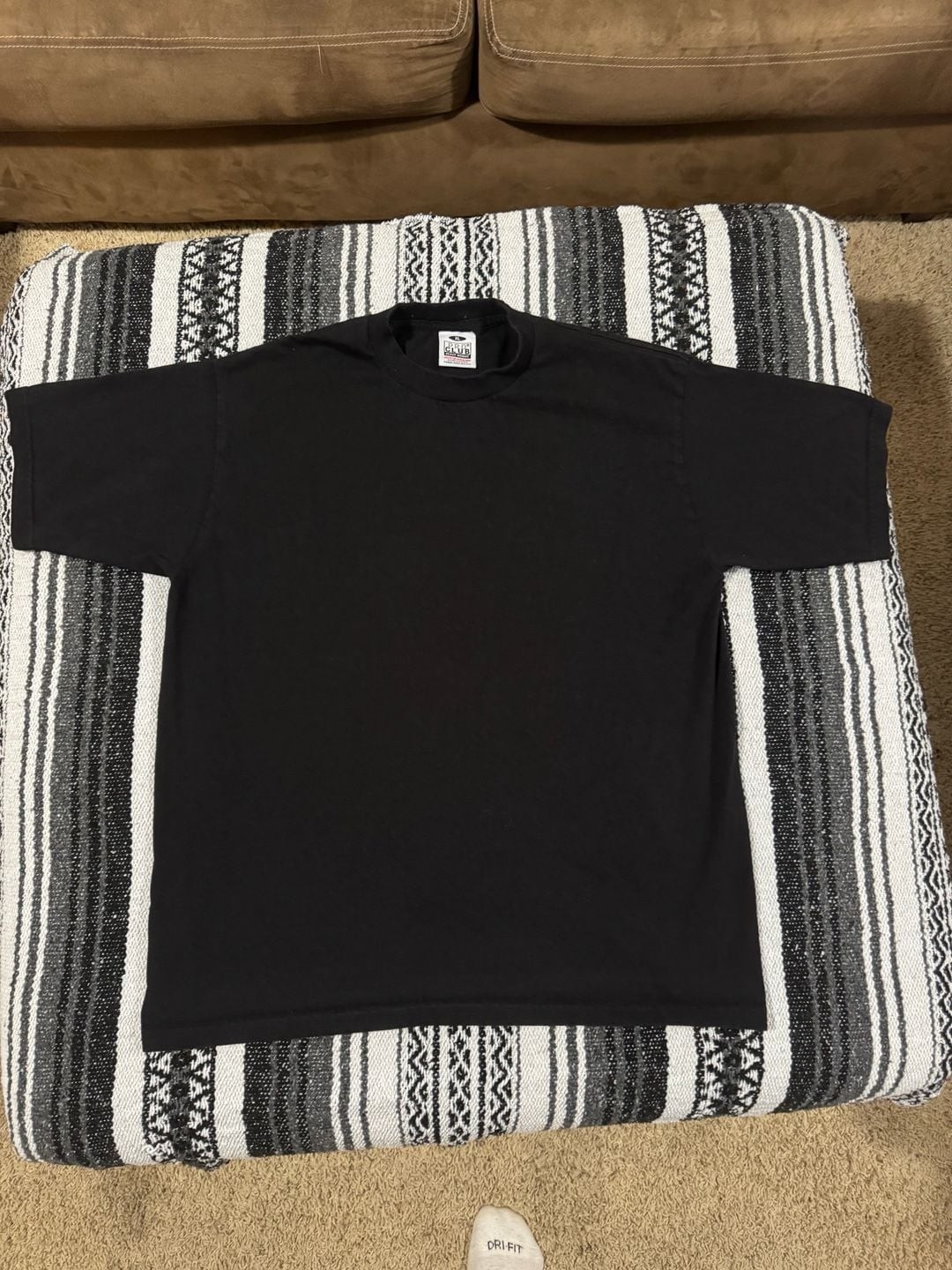 Pro Club Men's Heavy Weight Cotton Short Sleeve Crew Neck T-Shirt Black gallery